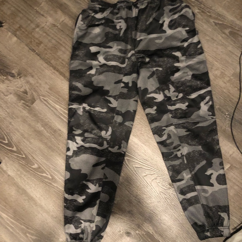 Two pairs of men’s camo jogger sweatpants